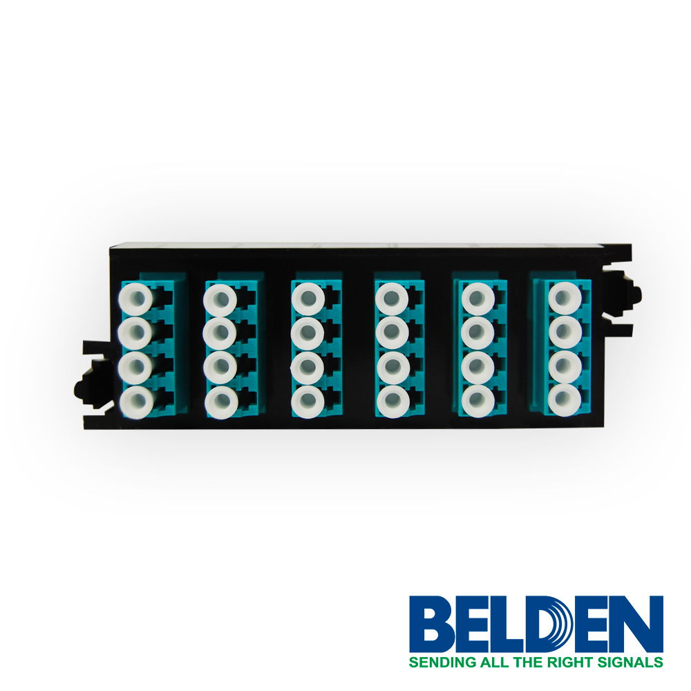 CASSETE UHD BELDEN FC3H12LDFS OM3 CON CHAROLA DE EMPALME 12 PUERTOS LC DUPLEX COLOR AQUA CASSETE UHD BELDEN FC3H12LDFS OM3 CON CHAROLA DE EMPALME 12 PUERTOS LC DUPLEX COLOR AQUA