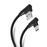 Cable USB a USB C con conectores a 90° de 1,2 m