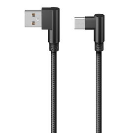 Cable USB a USB C con conectores a 90° de 1,2 m Cable USB a USB C con conectores a 90° de 1,2 m