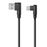 Cable USB a USB C con conectores a 90° de 1,2 m