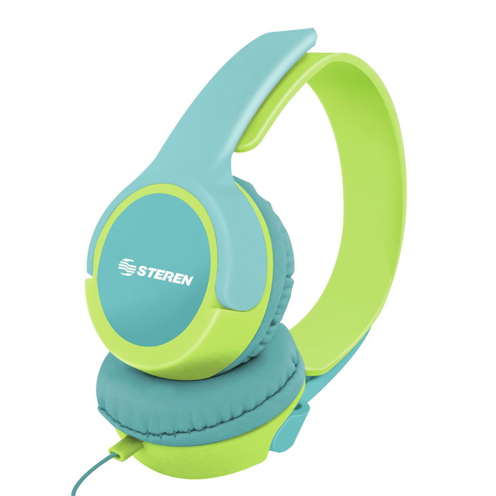 Audífonos de diadema resistentes con cable ultraplano duo color Audífonos de diadema resistentes con cable ultraplano duo color
