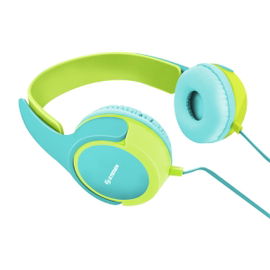 Audífonos de diadema resistentes con cable ultraplano duo color Audífonos de diadema resistentes con cable ultraplano duo color