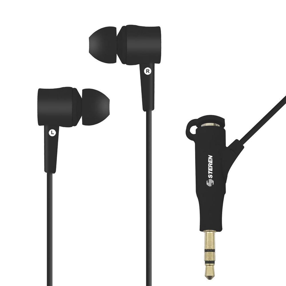 Audífonos con divisor de audio color Negro