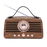 Bocina Bluetooth* retro con radio FM y reproductor USB/microSD