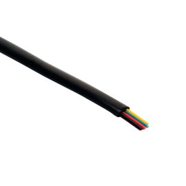 Cable telefónico modular, 4 Vías, 28 AWG, color negro Cable telefónico modular, 4 Vías, 28 AWG, color negro