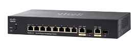 Cisco Small Business SG350-10P Gestionado L2/L3 Gigabit Ethernet (10/100/1000) Energía sobre Ethernet (PoE) 1U Negro