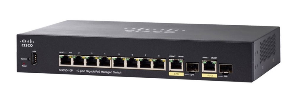 Cisco Small Business SG350-10P Gestionado L2/L3 Gigabit Ethernet (10/100/1000) Energía sobre Ethernet (PoE) 1U Negro Cisco Small Business SG350-10P Gestionado L2/L3 Gigabit Ethernet (10/100/1000) Energía sobre Ethernet (PoE) 1U Negro