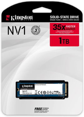 Kingston NV1 NVMe PCIe SSD 1000GBM.2 2280 -SNVS/1000G