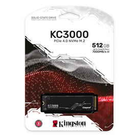 Kingston KC3000 - Unidad en estado sólido - 512 GB - interno - M.2 2280 - PCI Express 4.0 (NVMe