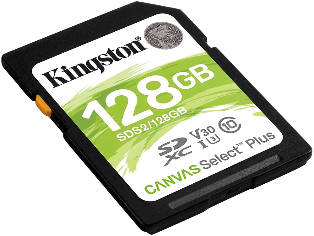 Kingston Tarjeta de memoria SDS2/128GB SDHC Canvas Select Plus Kingston Tarjeta de memoria SDS2/128GB SDHC Canvas Select Plus