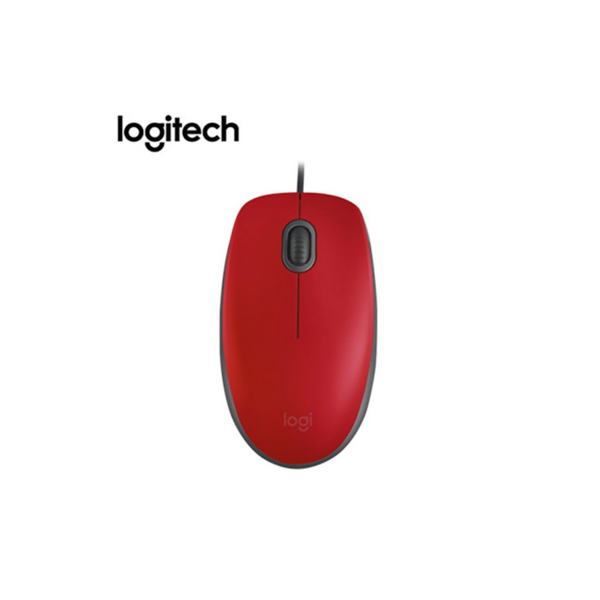 Mouse Logitech 910-005492 M110 3 Botones USB Rojo 