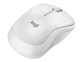 Logitech M220 Silent - Ratón - diestro y zurdo - óptico - 3 botones - inalámbrico - 2.4 GHz - receptor inalámbrico USB - blanco