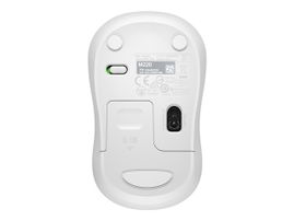 Logitech M220 Silent - Ratón - diestro y zurdo - óptico - 3 botones - inalámbrico - 2.4 GHz - receptor inalámbrico USB - blanco
