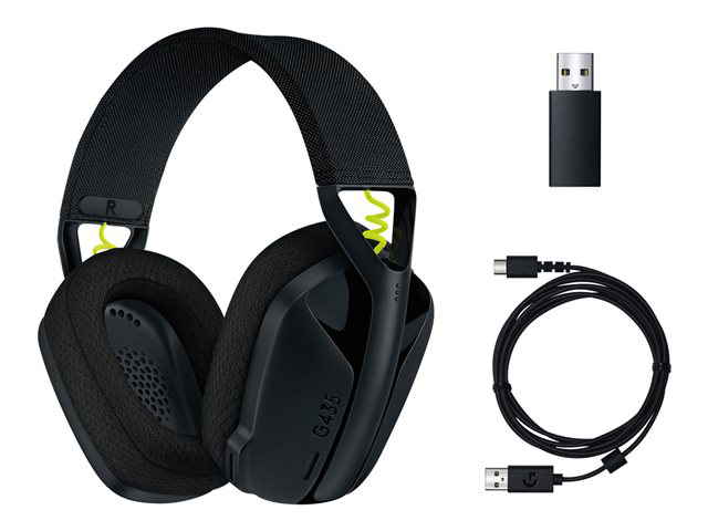 Logitech G435 LIGHTSPEED Wireless Gaming Headset - Auricular - tamaño  completo - Bluetooth / LIGHTSPEED - inalámbrico - negro - certificado  Discord