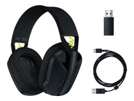 Logitech G435 LIGHTSPEED Wireless Gaming Headset - Auricular - tamaño completo - Bluetooth / LIGHTSPEED - inalámbrico - negro - certificado Discord