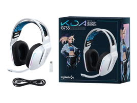 Logitech G G733 K/DA LIGHTSPEED Wireless RGB Gaming Headset - Auricular - tamaño completo - 2,4 GHz - inalámbrico - blanco