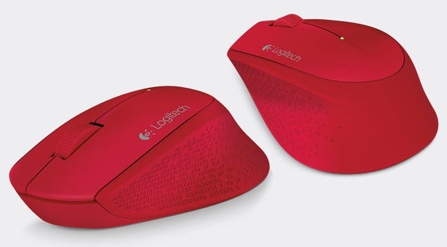 Mouse Logitech Óptico M280, Inalámbrico, 1000DPI, USB, Rojo 