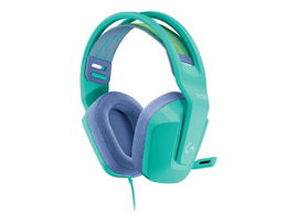Logitech G G335 Wired Gaming Headset - Auricular - tamaño completo - cableado - conector de 3,5 mm - menta - certificado Discord