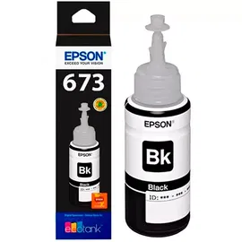 Recarga De Tinta Para Epson L1800, L800, L805, L810 - Epson T673 - Negro - Original