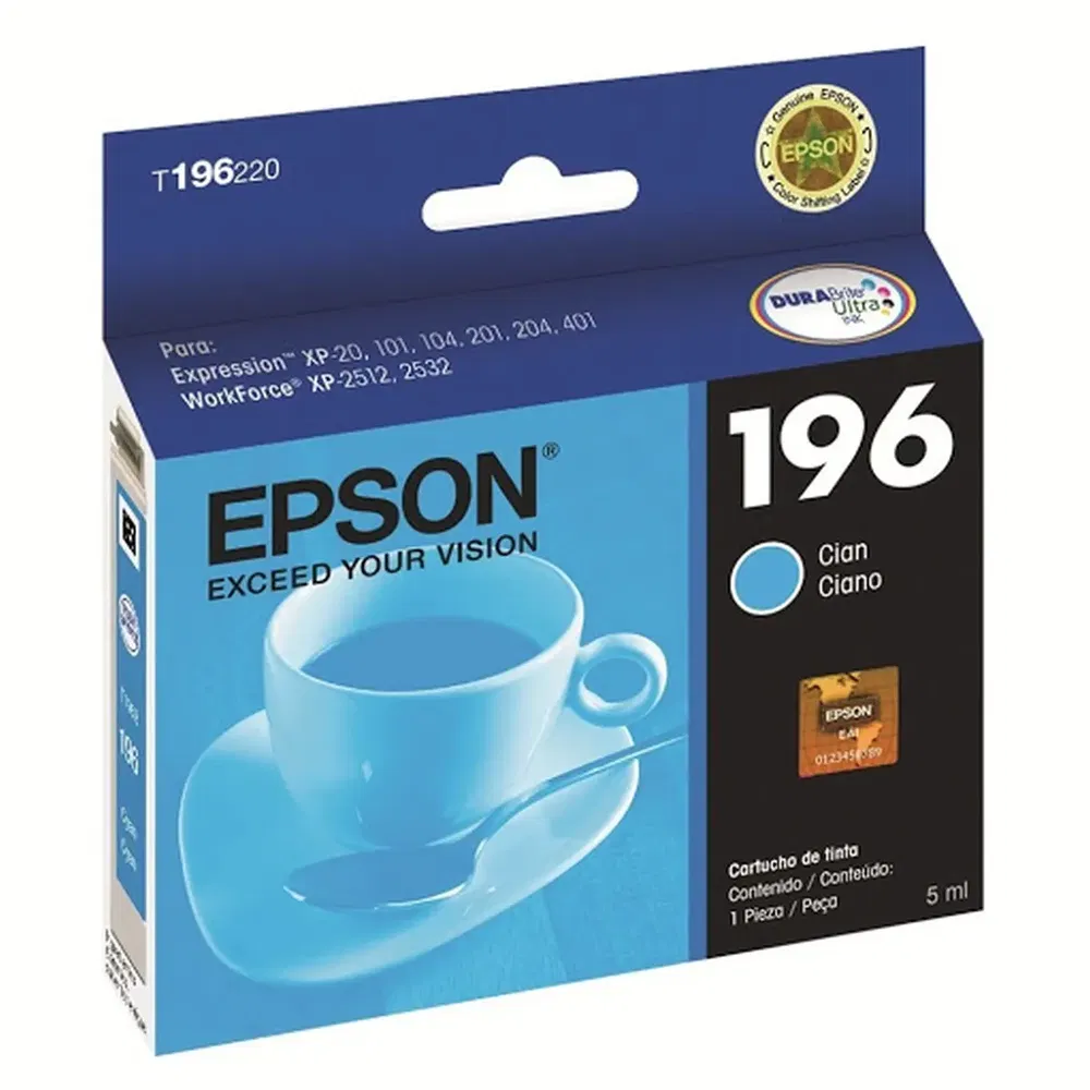 Cartucho de Tinta Cyan Epson T196