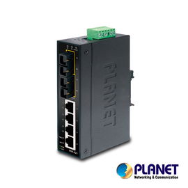 SWITCH INDUSTRIAL ADMINISTRABLE / PLANET ISW-621 / 4 PUERTOS RJ45 CON VELOCIDADES DE 10/100 Mbps / 2 PUERTOS FX 100/1000 Mbps / 0,89 Mpps/ 12 ~ 48V CC / 12W DE CONSUMO / MONTAJE EN PARED / RECINTO DE METAL SWITCH INDUSTRIAL ADMINISTRABLE / PLANET ISW-621 / 4 PUERTOS RJ45 CON VELOCIDADES DE 10/100 Mbps / 2 PUERTOS FX 100/1000 Mbps / 0,89 Mpps/ 12 ~ 48V CC / 12W DE CONSUMO / MONTAJE EN PARED / RECINTO DE METAL