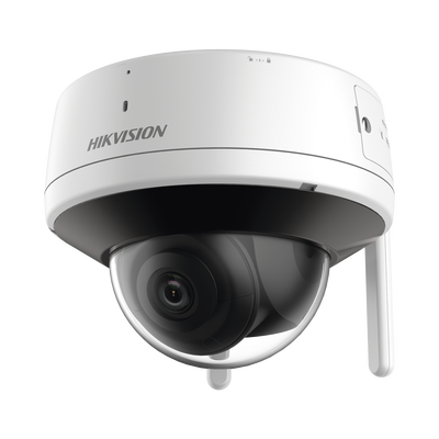 Domo IP 4 Megapixel / Lente 2.8 mm / 30 mts IR / Exterior IP66 / Wi-Fi / WDR 120 dB / Soporta Micro SD / H.265+ / Micrófono y Bocina Interconstruido