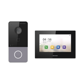 Kit de Videoportero IP LITE con llamada a App de Smartphone (Hik-Connect) / Apertura con tarjeta / Soporta PoE Estándar / Incluye 1 MONITOR