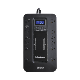 NO-BREAK CYBERPOWER EC850LCD 850VA ECO UPS 12CONT TEL USB 3Y