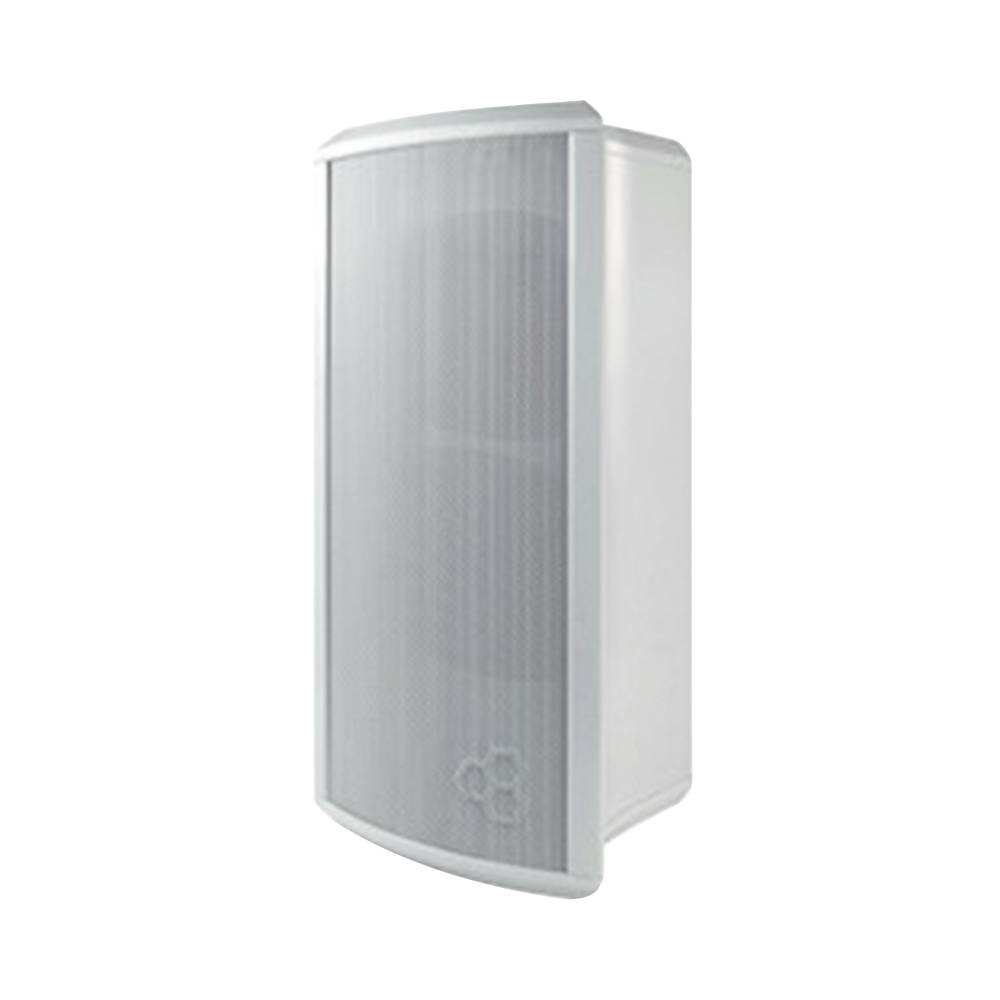 Altavoz Tipo Columna para Exterior, Configurable a 20, 10, 5 o 2.5 Watts, Color Blanco, Fabricado en Aluminio