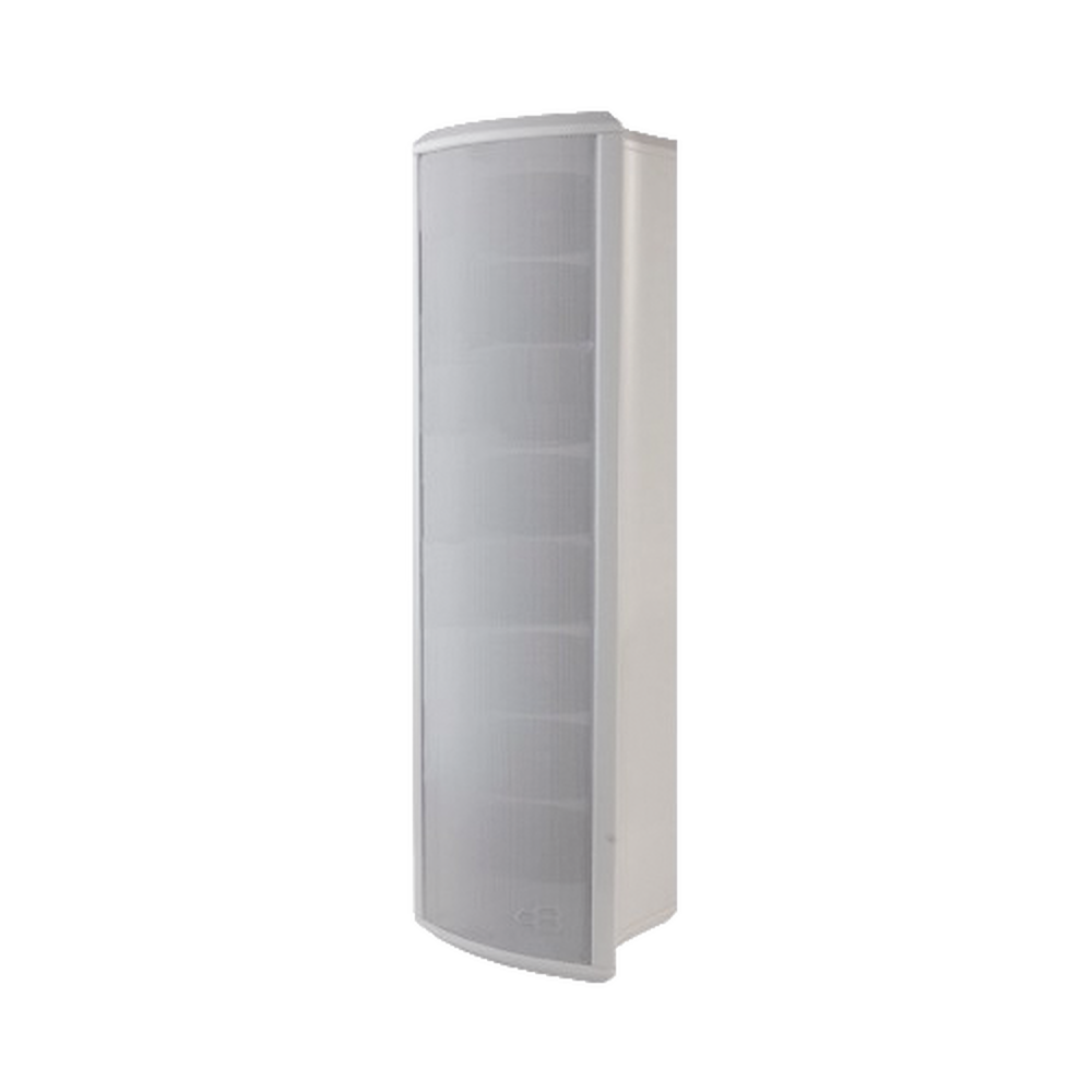 Altavoz Tipo Columna para Exterior, Configurable a 40, 20, 10 o 5 Watts, Color Blanco, Fabricado en Aluminio
