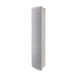 Altavoz Tipo Columna para Exterior, Configurable a 80, 40, 20 o 10 Watts, Color Blanco, Fabricado en Aluminio