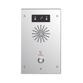 Video Intercomunicador IP, 2 líneas SIP, 2 relevadores con botón para llamada, Onvif, anti-vandálico, PoE, IP65 e IK10, PoE