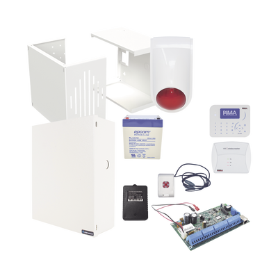 KIT BASICO DE ALARMA VECINAL FORCE16, ACEPTA HASTA 64 BOTONES DE PANICO