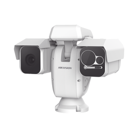 Punta de Poste IP Dual / Térmica 50 mm (384 X 288) + Óptico 36X (2 Megapixel) / 500 mts IR / IP66 / Detección de Temperatura / Wiper