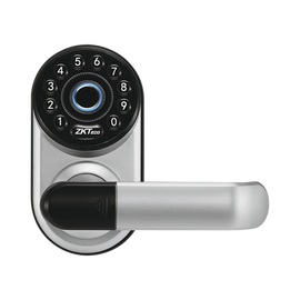 CERRADURA DIGITAL PARA INTERIOR ML300 ZKTECO PERMITE LA APERTURA CON SMARTPHONE POR BLUETOOTH, HUELLAS, CONTRASEÑAS Y LLAVE OPERA CON 4 BATERÍAS AA *NO INCLUIDAS*, COMPATIBLE CON APP ZSMART