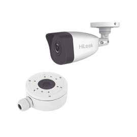 HiLook Series / Bala IP 4 Megapixel / 30 mts IR / Exterior IP67 / PoE / dWDR / Lente 2.8 mm + Caja de conexión DS-1280ZJ-XS