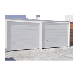 Puerta de Garage de Alta Calidad / Linea Central / Color Blanco 20X8 pies,  AISLADA, Estilo Americana.