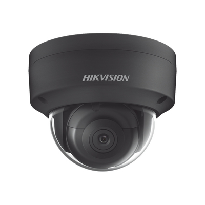 Domo IP 4 Megapixel / Color Negro / Lente 2.8 mm / 30 mts IR EXIR / Exterior IP67 / IK10 /  WDR 120 dB / PoE / Videoanaliticos (Filtro de Falsas Alarmas) / Ultra Baja Iluminación / Entrada y Salida de Audio y Alarma