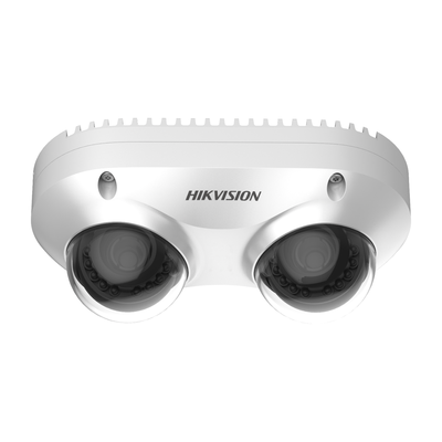 PanoVu Series / Lente Dual / 2 Lentes Fijos de 2.8 mm / 5 Megapixel / IP67 / IK10 / PoE / WDR / 10 mts IR