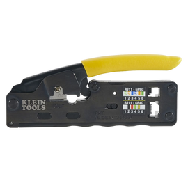 Ponchadora/Pelacables/Cortacables Compacta con Matraca para Conectores  RJ45 y RJ11/RJ12.