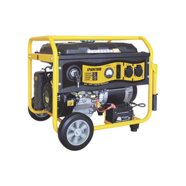 Generador a Gasolina / Planta de Emergencia con Encendido Automático, 6.5KW, 220Vac 2 Fases, Jaula con Ruedas para Fácil Traslado