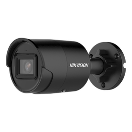 Bala IP 4 Megapixel / Color Negro / Lente 2.8 mm / 40 mts IR EXIR / Exterior IP67 / WDR 120 dB / PoE / Micrófono Integrado / Videoanaliticos (Filtro de Falsas Alarmas) / Ultra Baja Iluminación