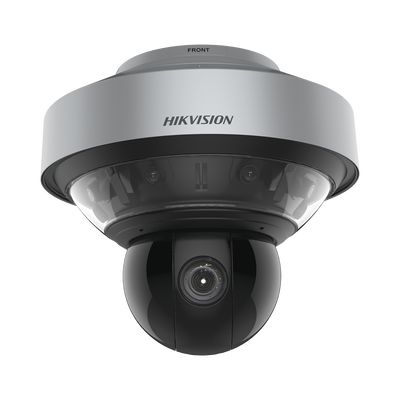 PanoVu series / Vista Panorámica 180° / 4 Lentes de 4 Megapixel + PTZ 4 Megapixel de 40X Zoom / Posicionamiento 3D / IP66 / IK10 / WDR 120 dB