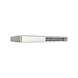 (GS980MX/28) Switch Stack L3, 24 puertos 10/100/1000-T, 4 Puertos SFP+ 10G, Fuente de poder fija