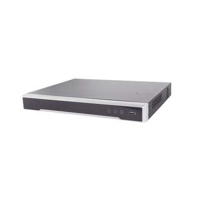 (ACUSENSE / Evita Falsas Alarmas) DVR 4K / 16 Canales TURBOHD + 16 Canales IP / 2 Bahía de Disco Duro / Audio por Coaxitron / Salida de Vídeo en 4K / Entrada Salida de Alarma