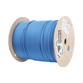 Bobina de Cable Blindado S/FTP de 4 pares, Cat7, Inmune a Ruido e Interferencias, LSZH (Bajo humo, Cero Halógenos), Color Azul, Bobina de 500 m