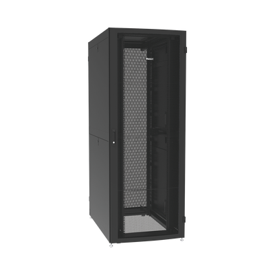 Gabinete Net-Verse para Centros de Datos, 48UR, 800mm de Ancho, 1200mm de Profundidad, Fabricado en Acero, Color Negro