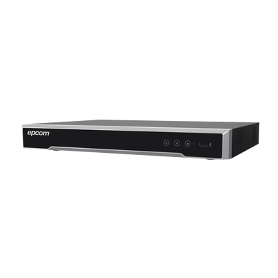 DVR 8 Megapixel / 8 Canales 4K TURBOHD + 8 Canales IP / 1 Bahía de Disco Duro / Audio por Coaxitron / 8 Entradas de Alarma / 4 Salida de Alarma /  H.265+