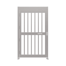 Puerta de Alta Seguridad de Cuerpo Completo Acabado en Acero Inoxidable