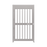 Puerta de Alta Seguridad de Cuerpo Completo Acabado en Acero Inoxidable